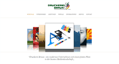 Desktop Screenshot of druckereibraun.de