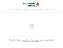 Tablet Screenshot of druckereibraun.de